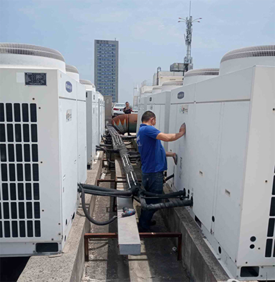 新田中央空调制热和不制冷系统维修方法